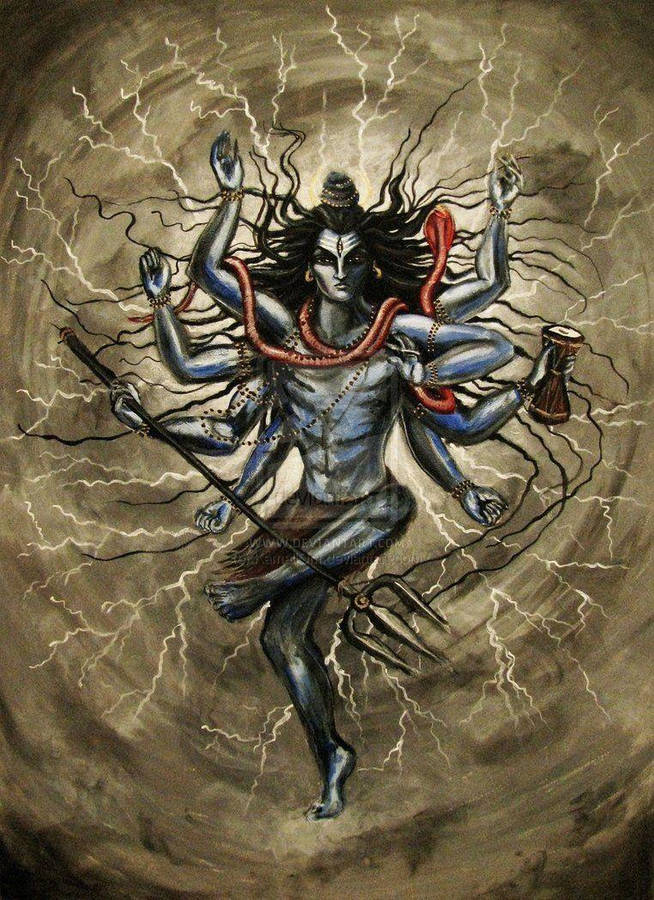 Senhor Shiva Irritado Papel de Parede