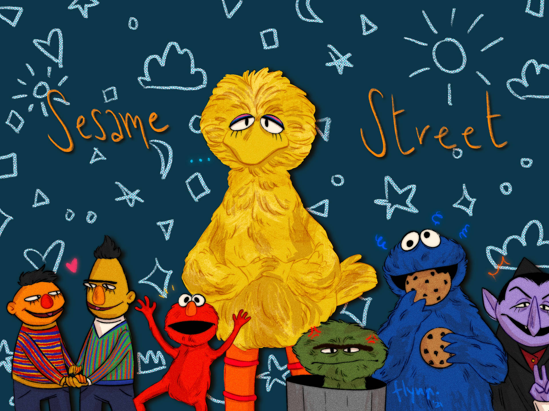 Sesame Street Background Photos