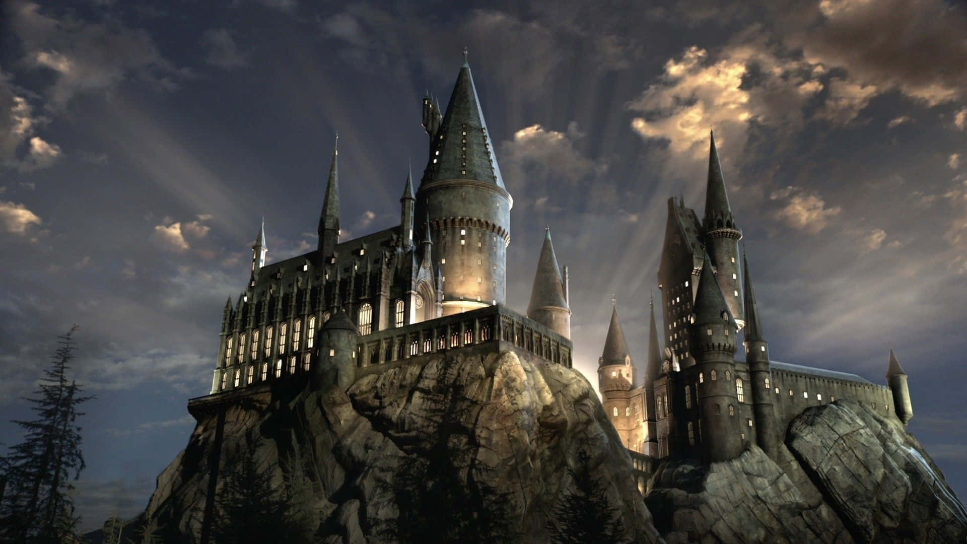 Sfondo Del Castello Di Hogwarts