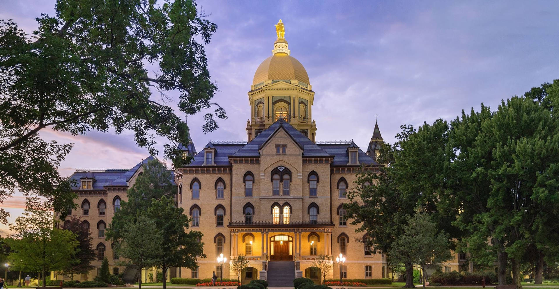 Sfondo Dell'università Di Notre Dame