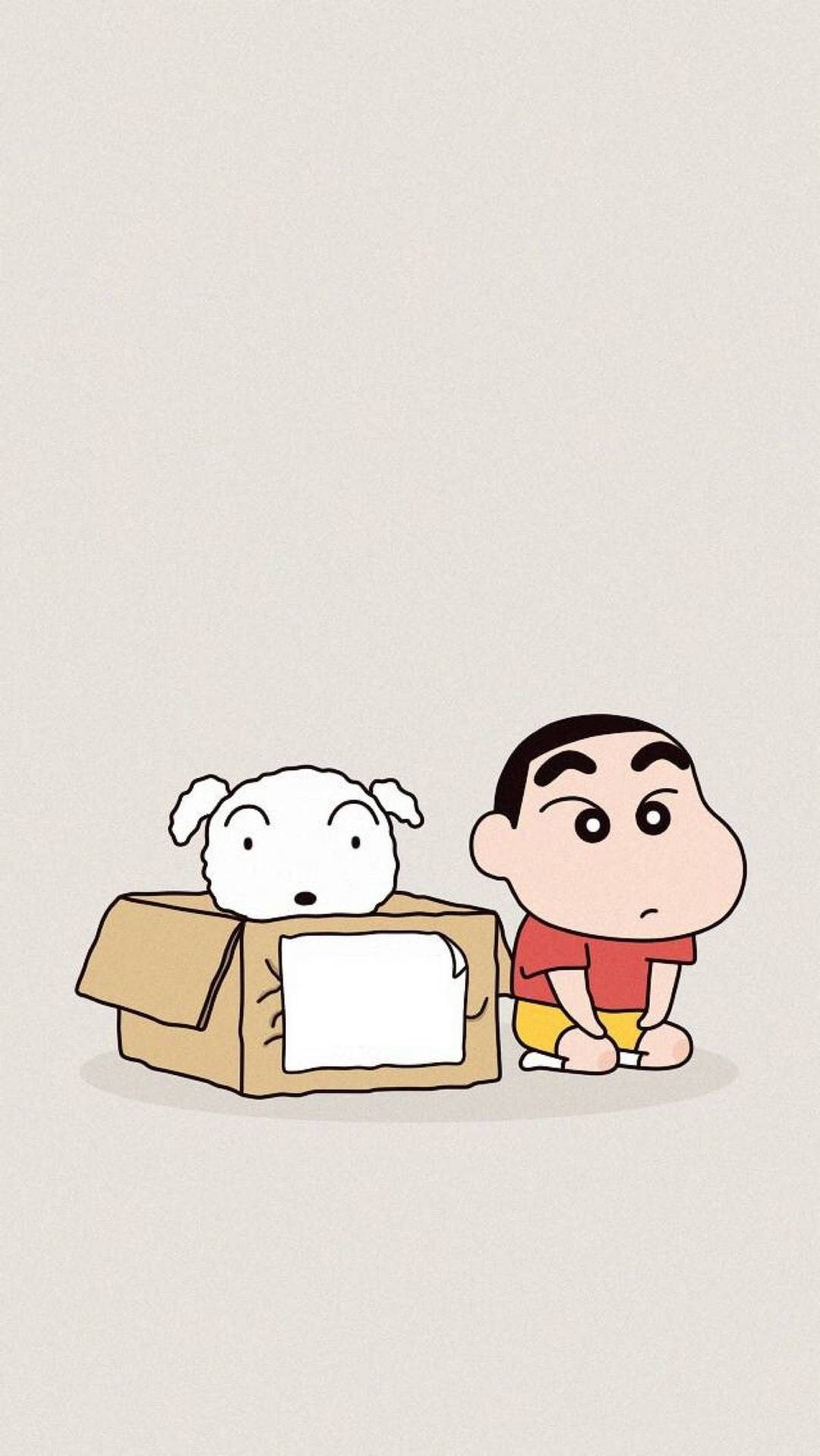 Shin Chan Cartoon Achtergrond