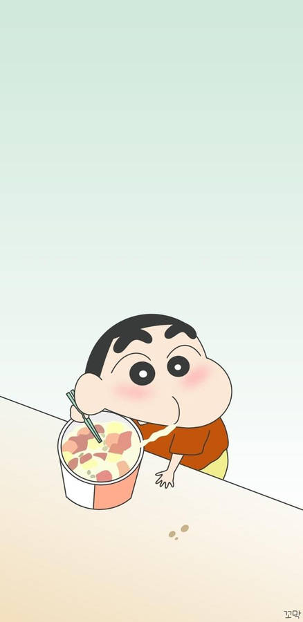 Shin Chan Iphone Bakgrunnsbildet