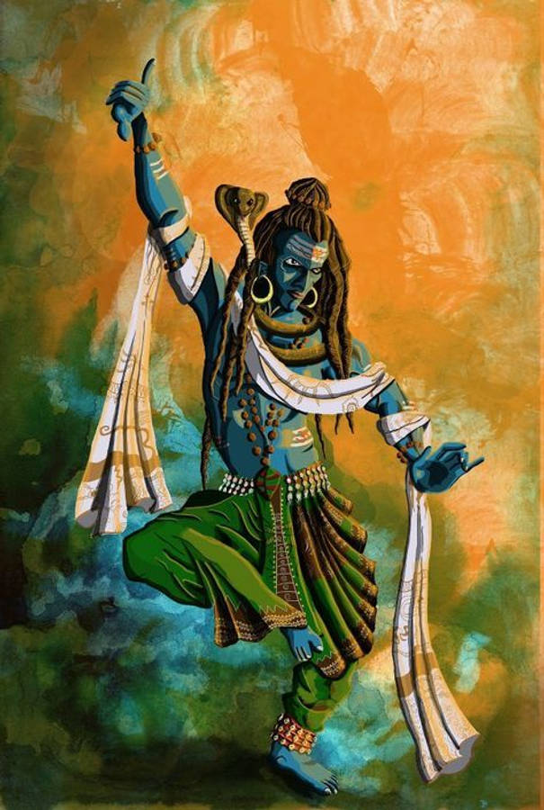 Shiva Irritado Papel de Parede