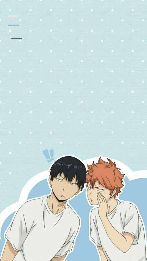 Two anime boys in white shirts with one covering his face. — Shoyo Wallpaper