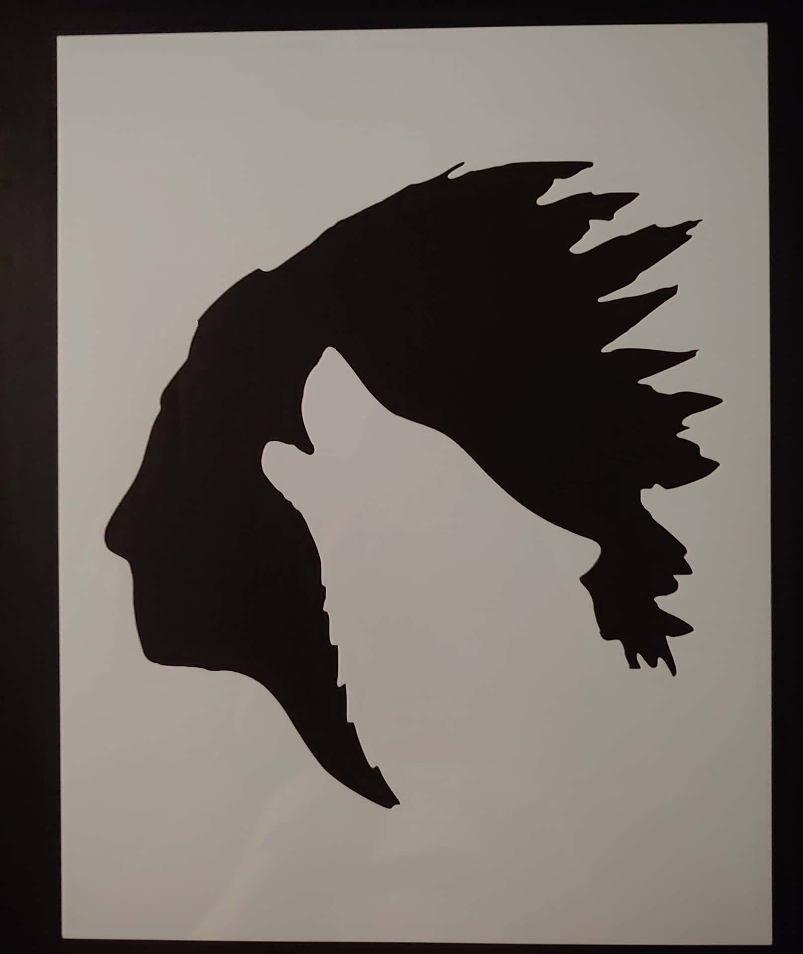 Silhouette De Loup Fond d'écran