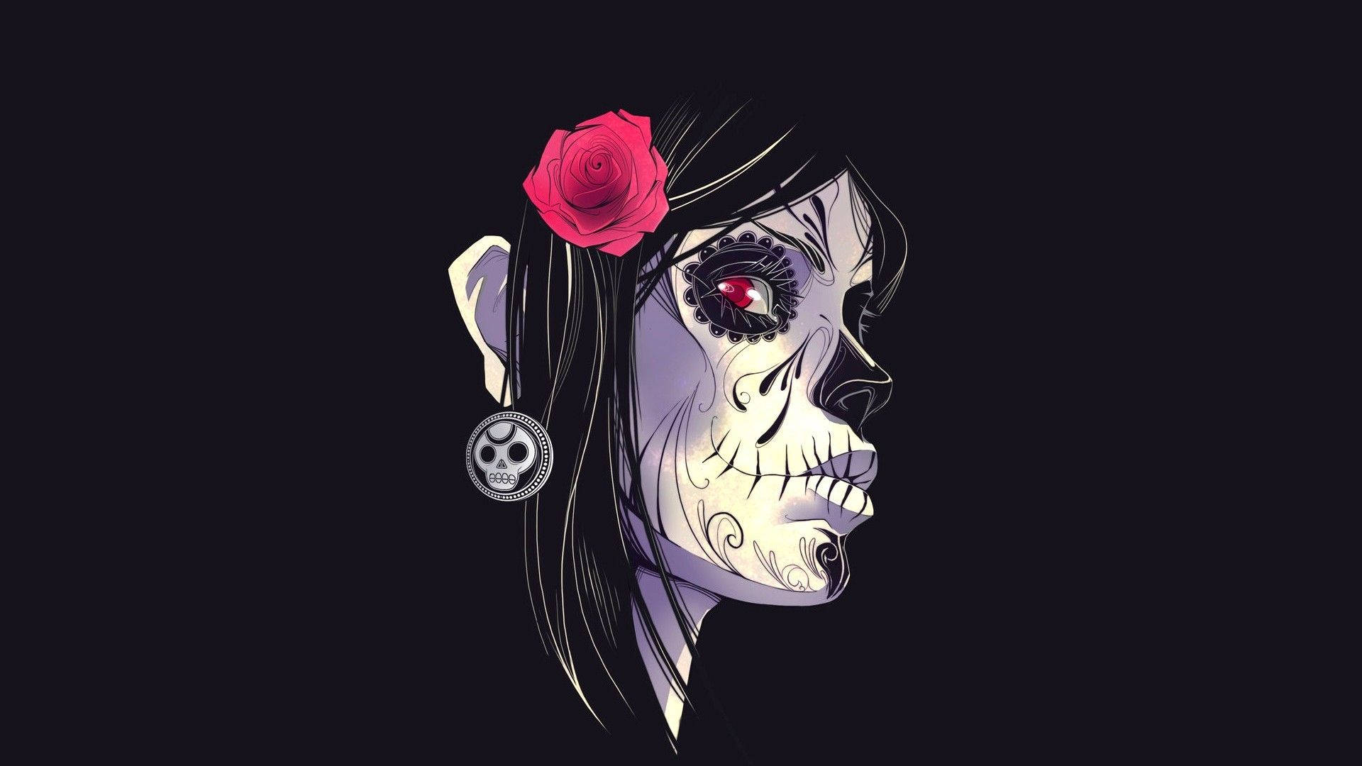 Skulls And Roses Bilder