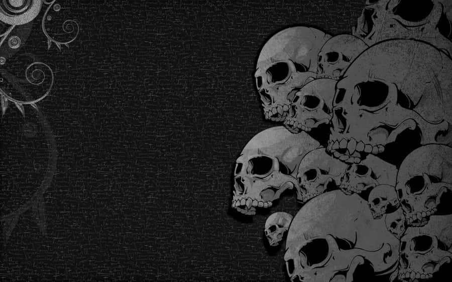 Skulls Background Wallpaper