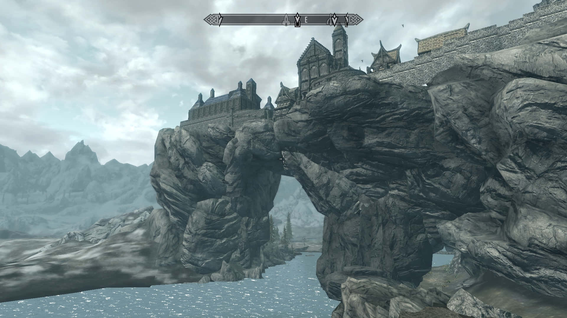 Skyrim Solitude Bakgrunnsbildet