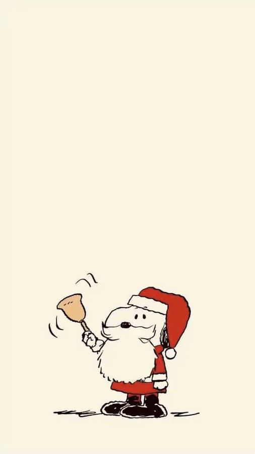 Snoopy Weihnachts Iphone Wallpaper
