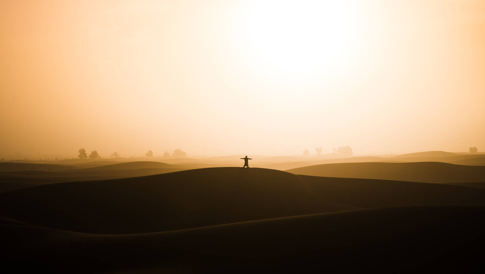 Sole Del Deserto Sfondo