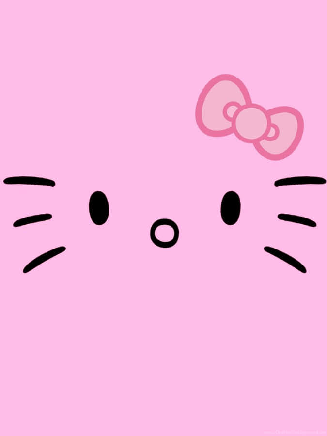 Söt Rosa Hello Kitty Wallpaper