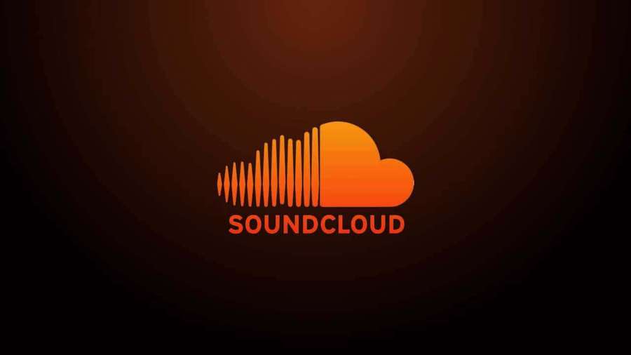 SoundCloud logo with soundwave design in orange on dark background — Soundcloud Picture