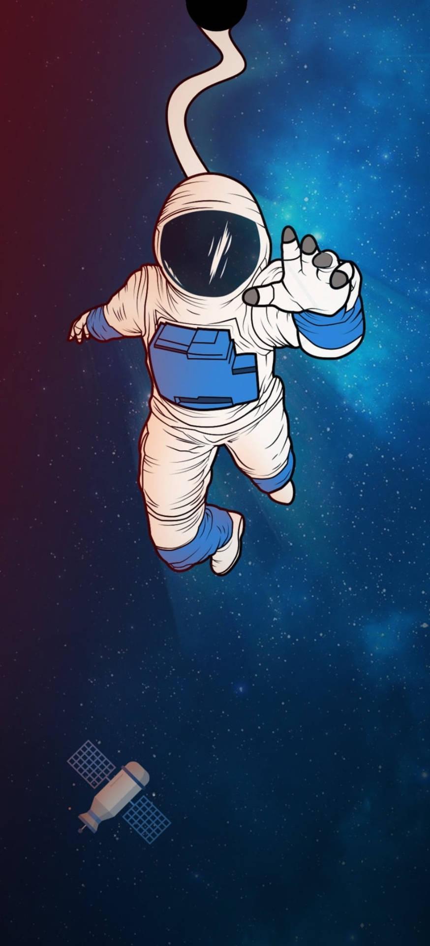 Black Retro Spaceman Photo Mobile Wallpaper Template and Ideas for Design |  Fotor