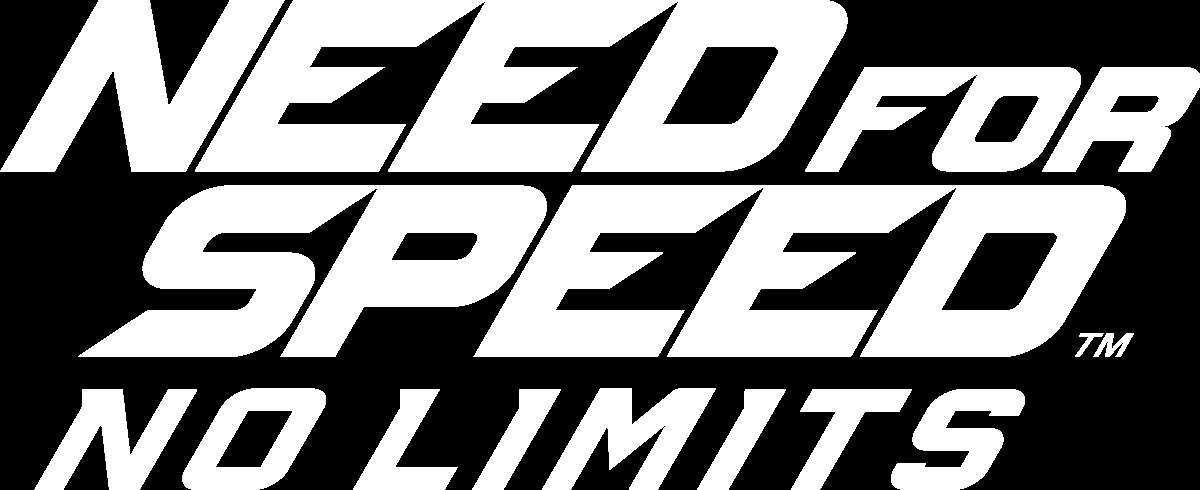 Need for Speed No Limits game logo in white on black background — Speed PNG