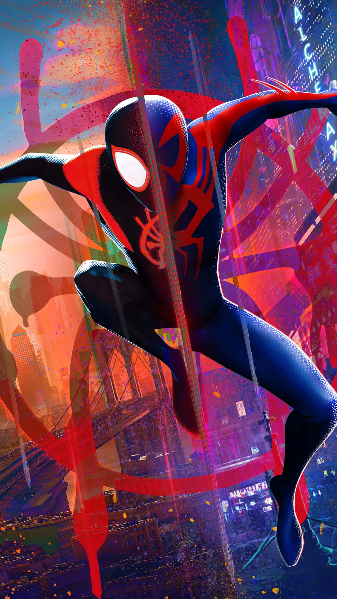 Spider Man Into The Spider Verse Bakgrunnsbildet