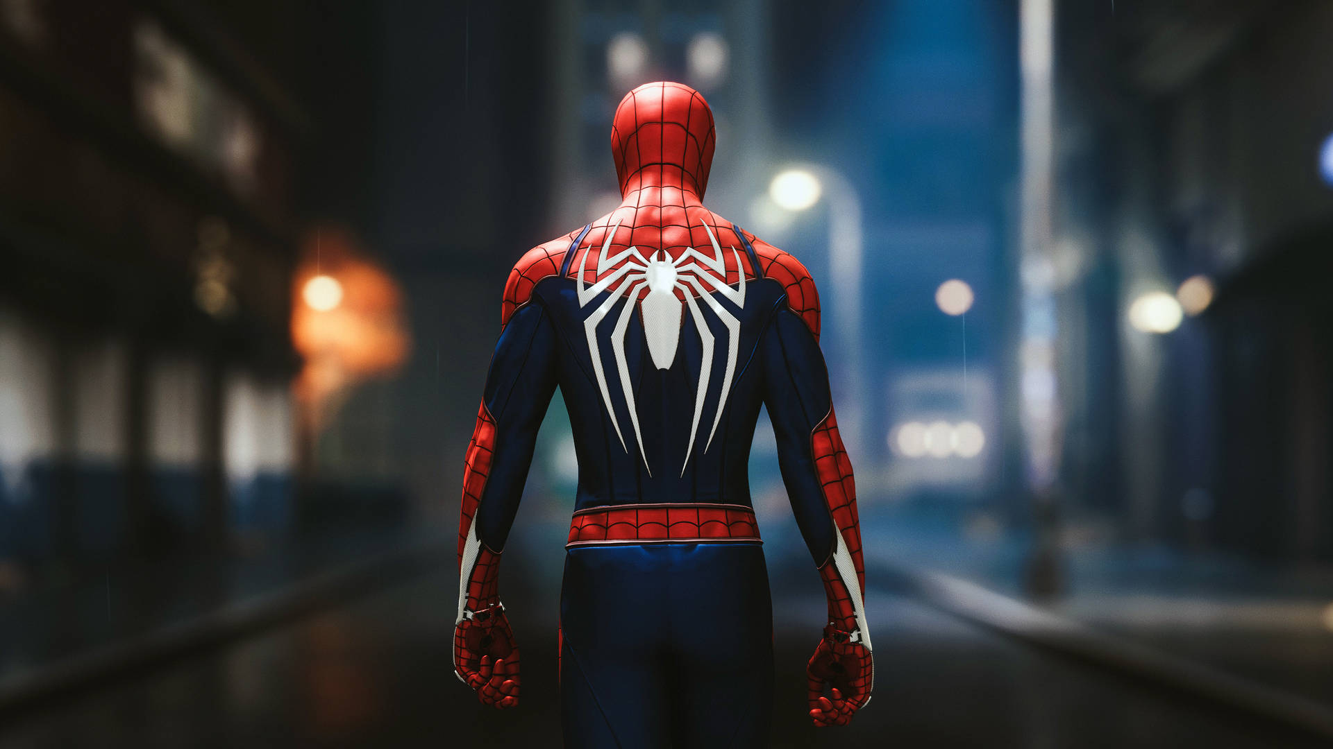 Spider Man Ps4 Background Wallpaper