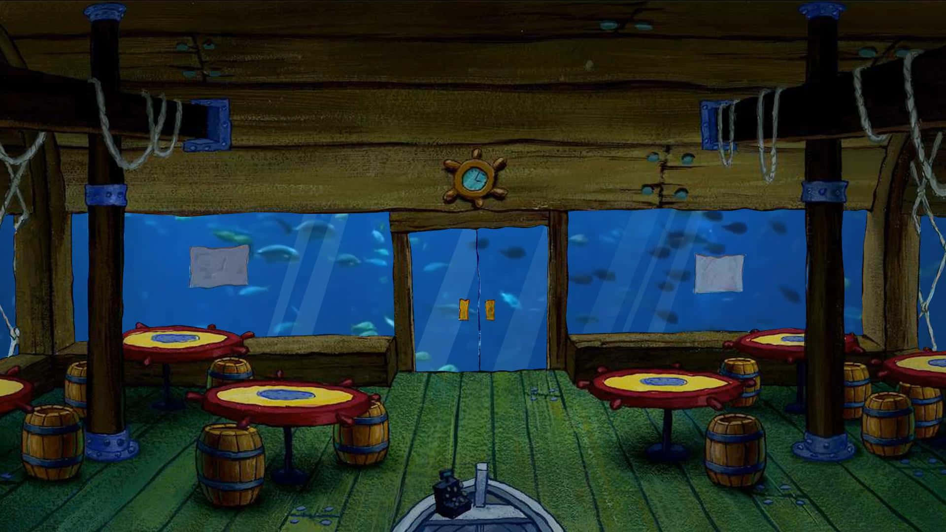 Spongebob Zoom Background Wallpaper