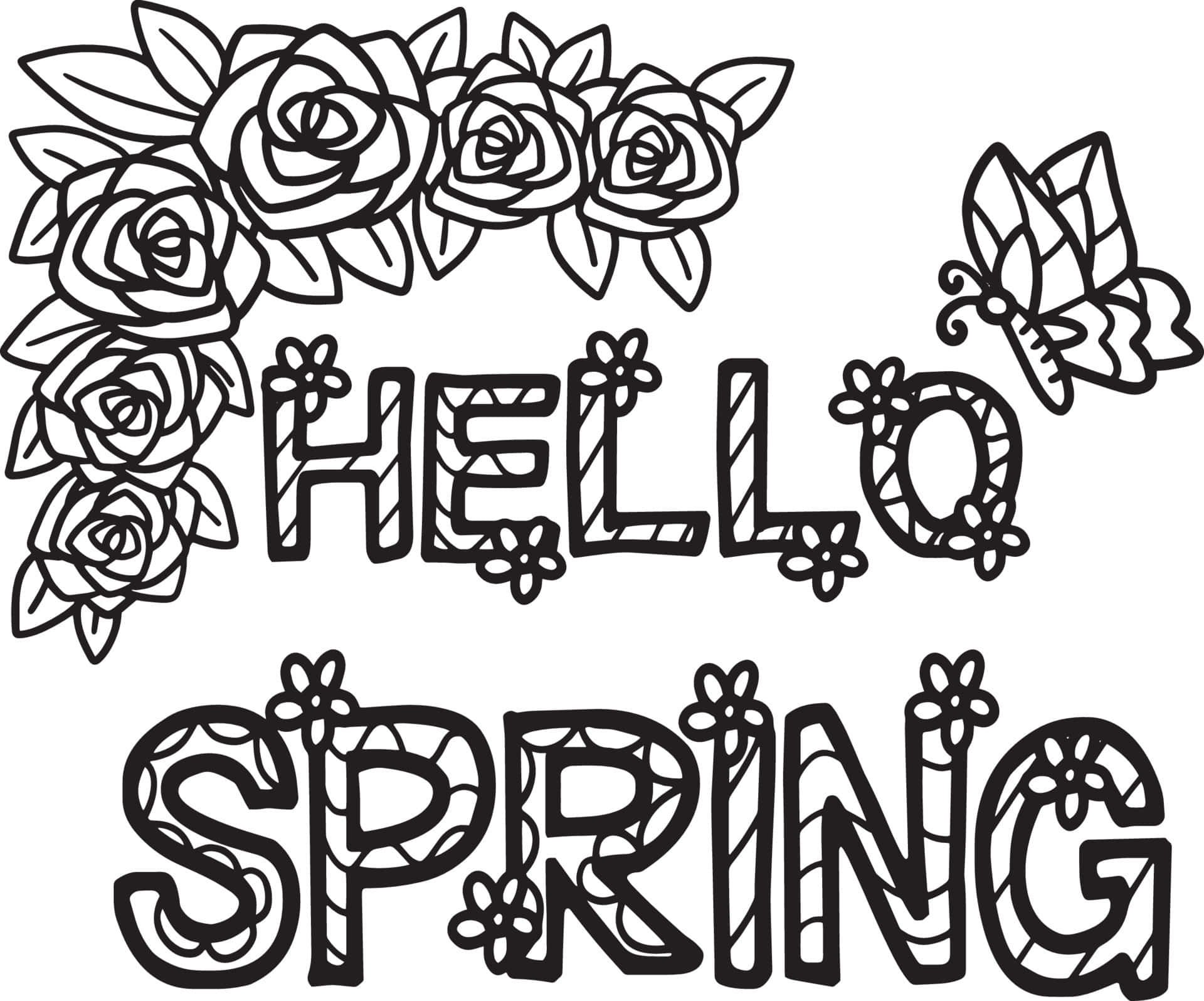 Spring Coloring Pictures Wallpaper
