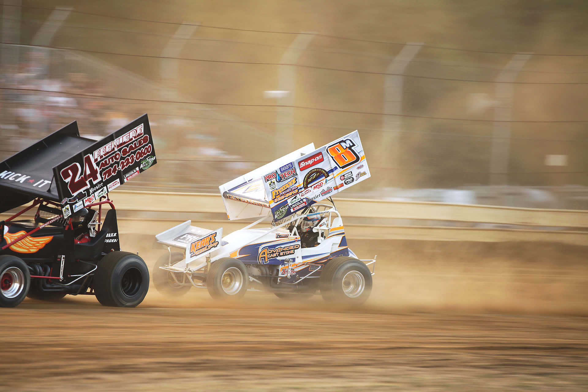 Sprint Bil Racing Bakgrunnsbildet