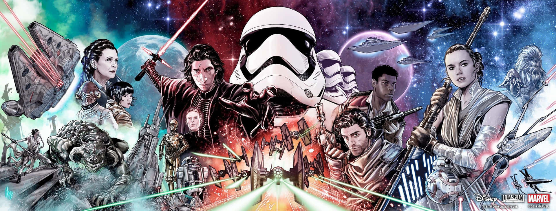Star Wars-karaktärer Wallpaper