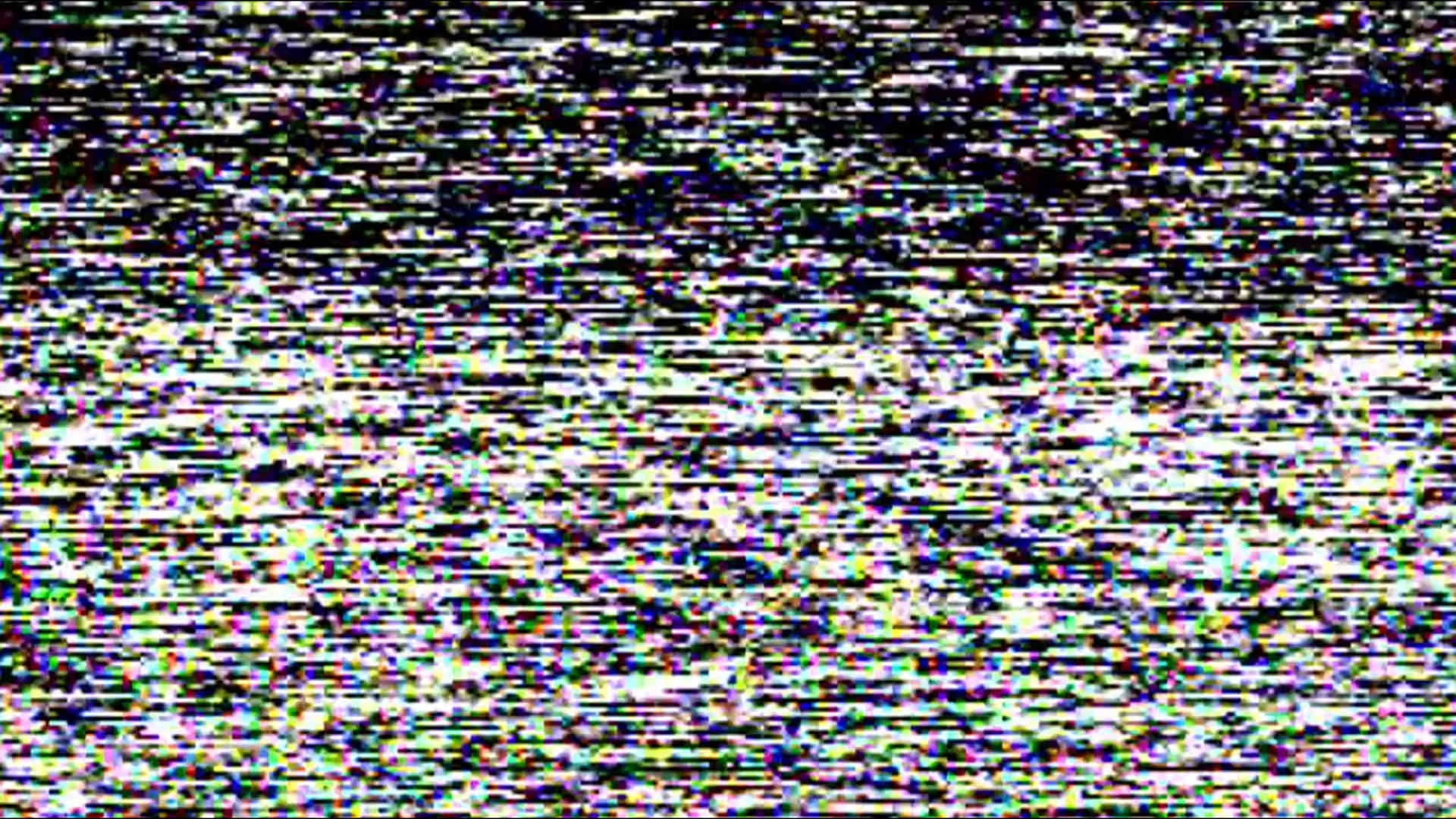Pola seni glitch digital dengan garis-garis putih, hitam, dan warna neon. — Statis Wallpaper