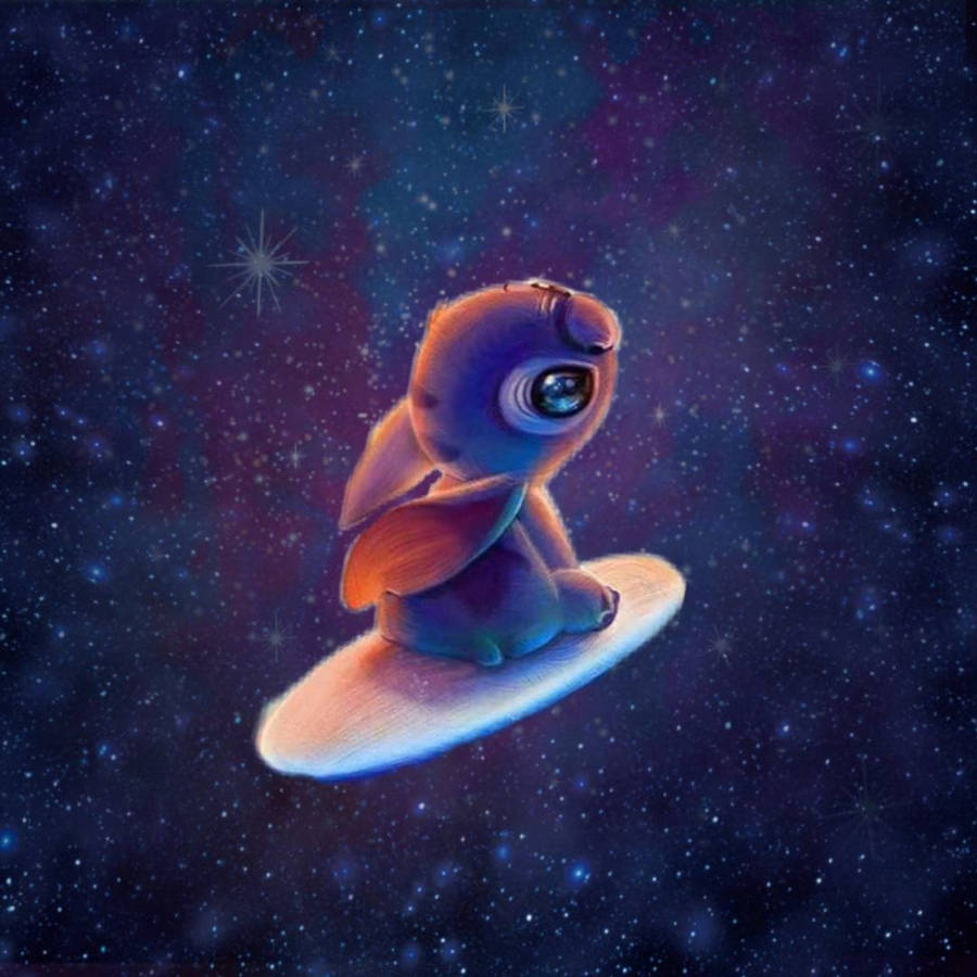 Stitch Galaxy Background Wallpaper