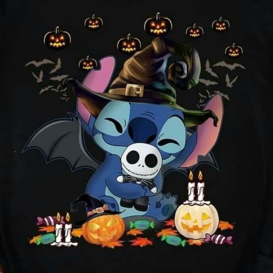 Stitch Halloween Taustakuva