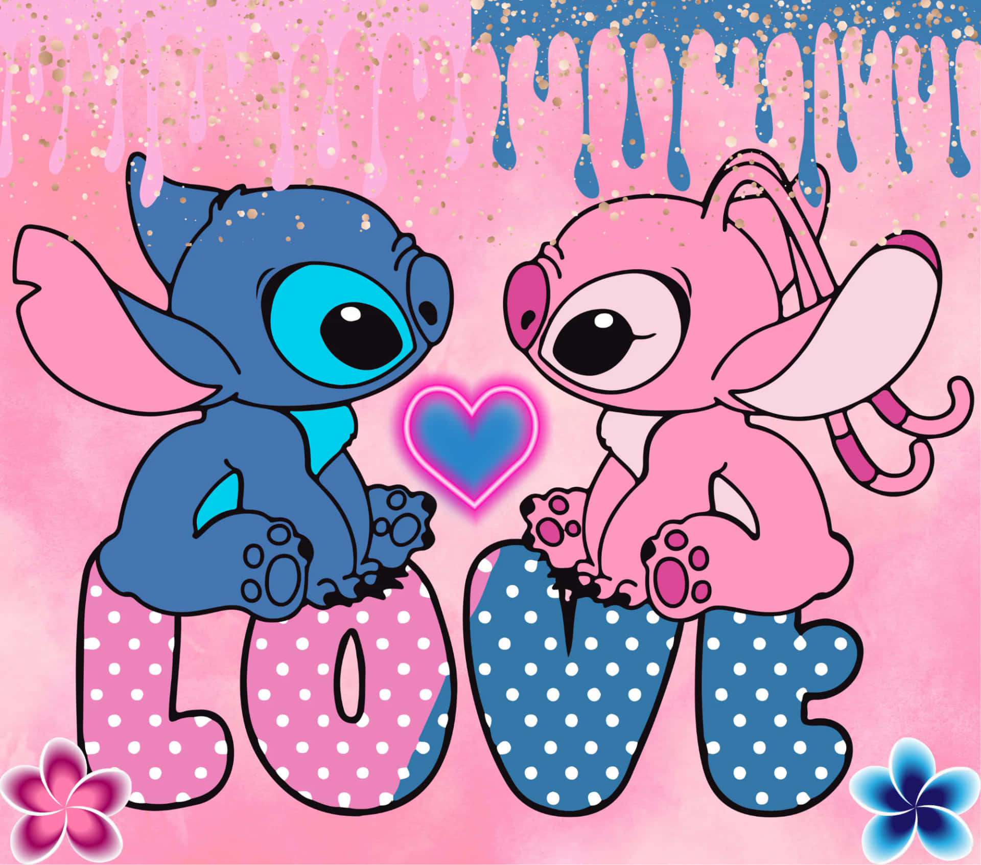 Stitch Love Wallpaper