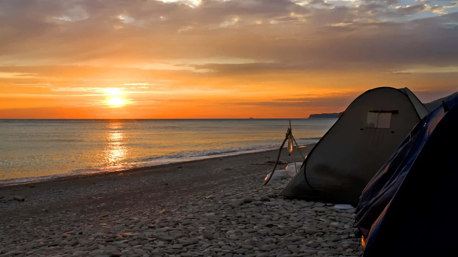 Strand Kamperen Achtergrond