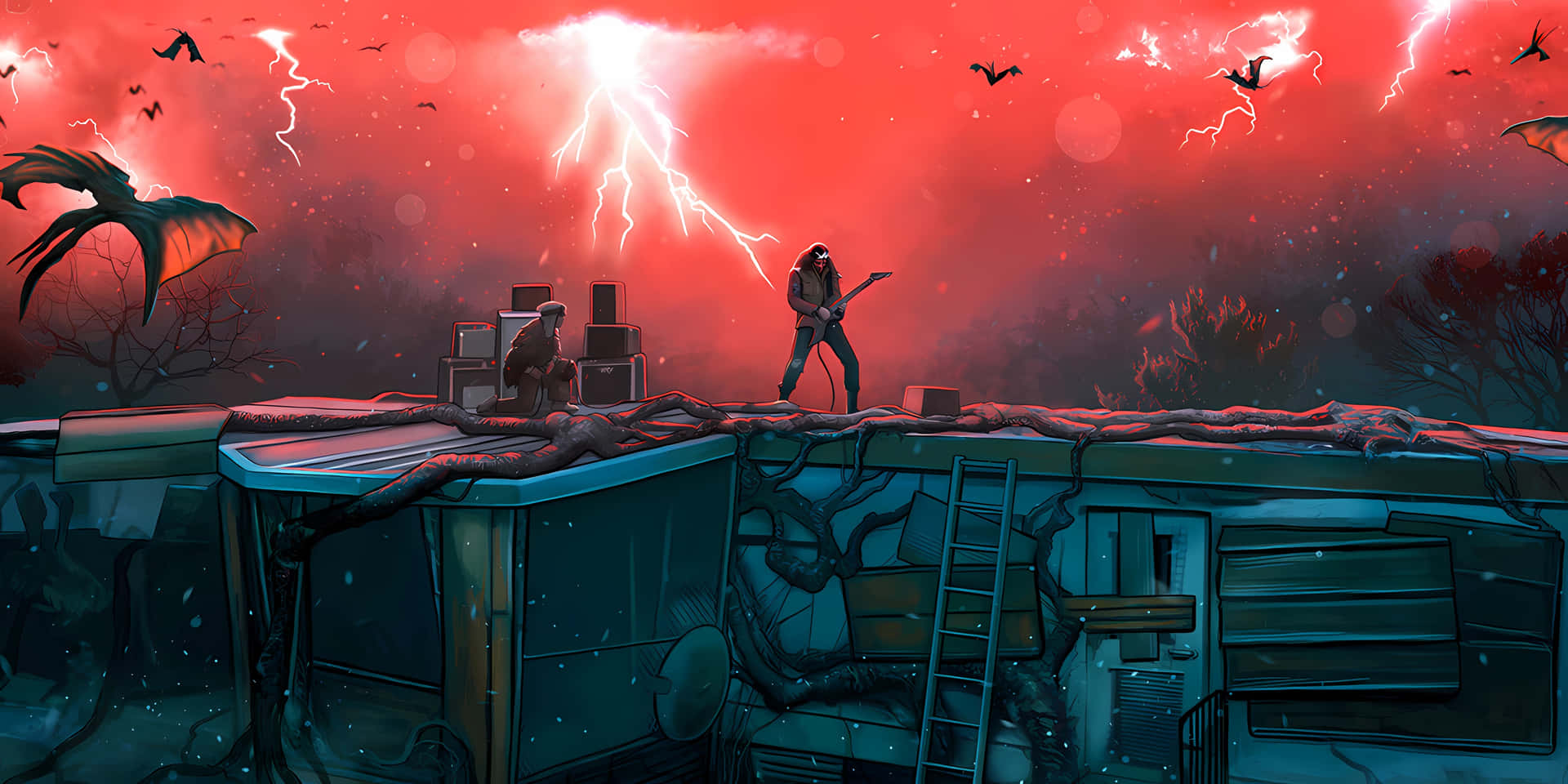 Stranger Things Himmel Bakgrunnsbildet