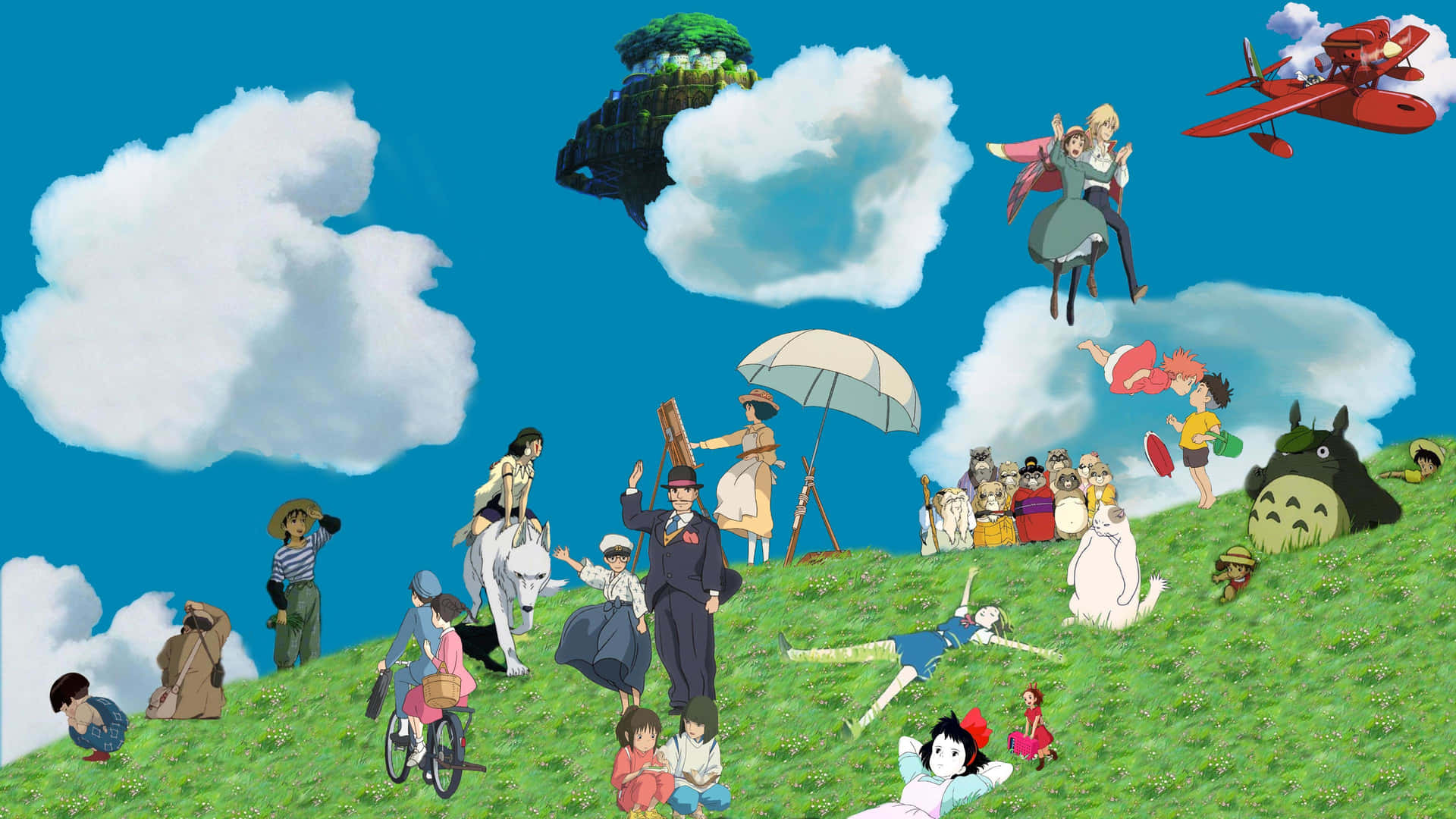 Studio Ghibli Kunst Achtergrond