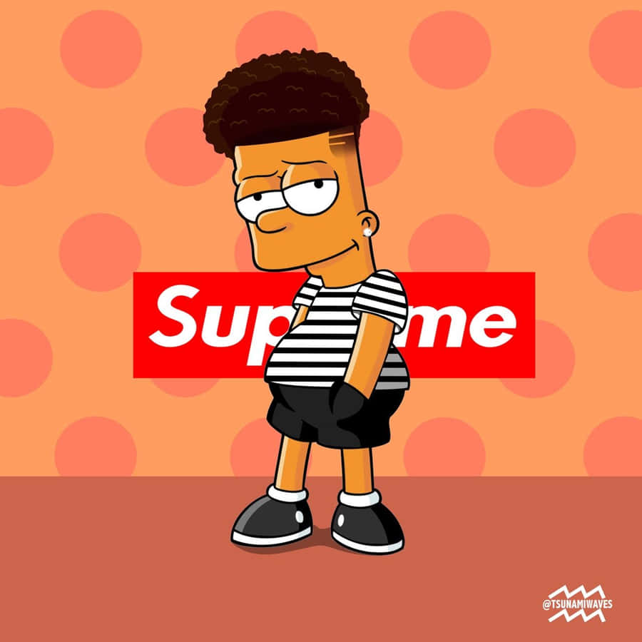 Supreme Bart Simpson Achtergrond