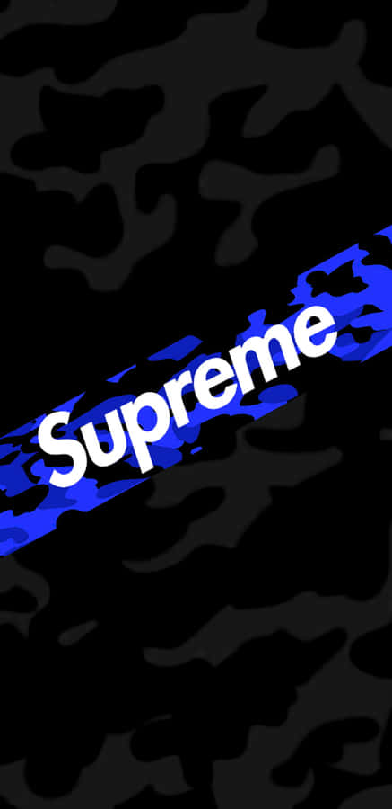 Supreme Biru Wallpaper