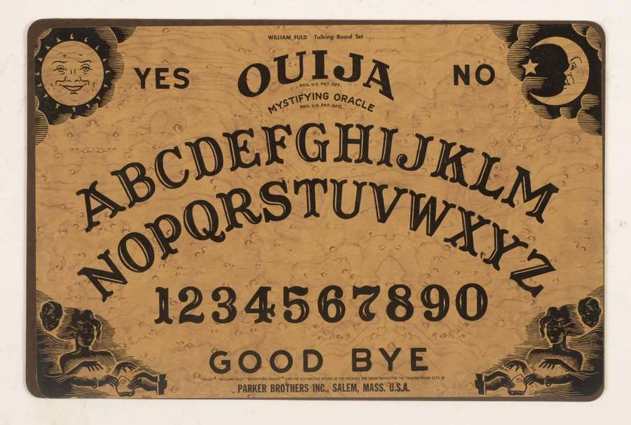 Tablero Ouija vintage con números alfabéticos y símbolos espirituales. — Tableros Ouija Fondos de pantalla