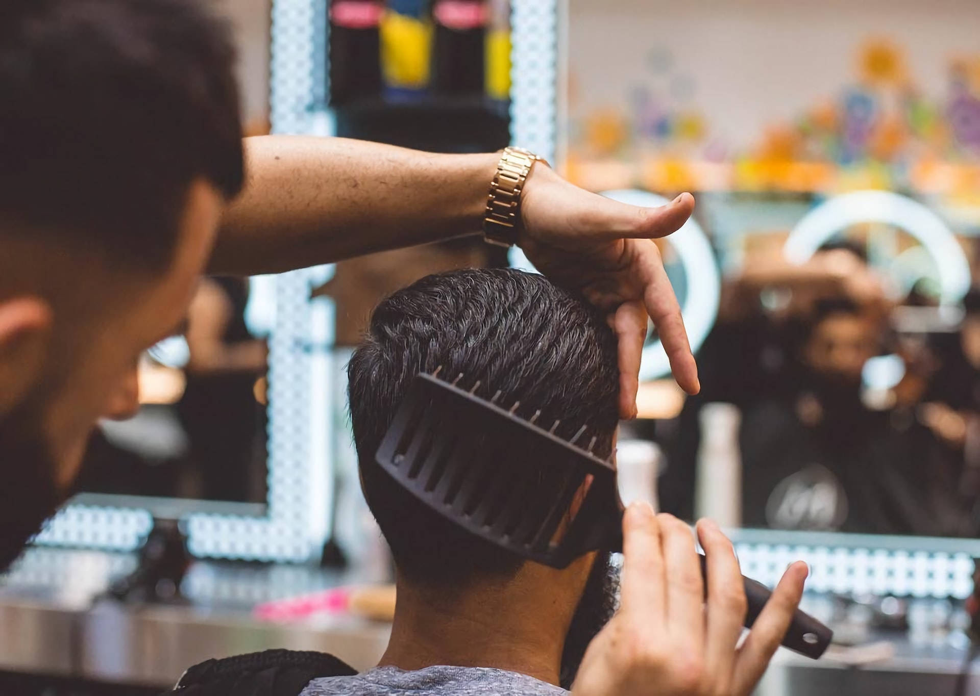 Taglio Di Capelli Da Uomo Sfondo