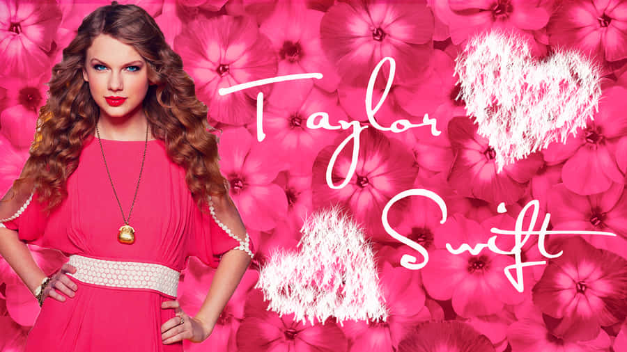 Taylor Swift Pink Aesthetic Wallpaper