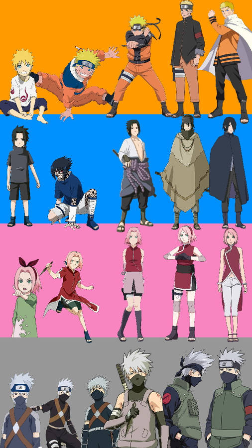 Team 7 Naruto Iphone Wallpaper