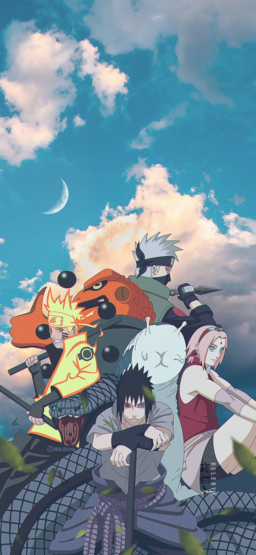 Team 7 Naruto Iphone Wallpaper