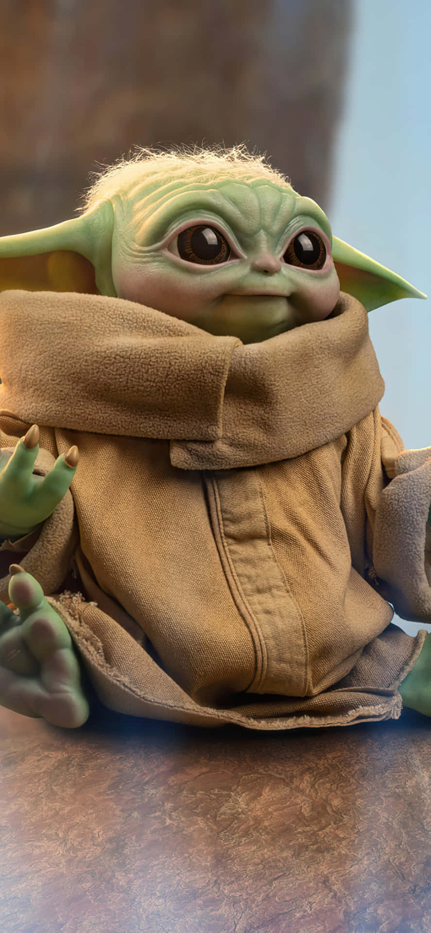 Telefone Baby Yoda Papel de Parede