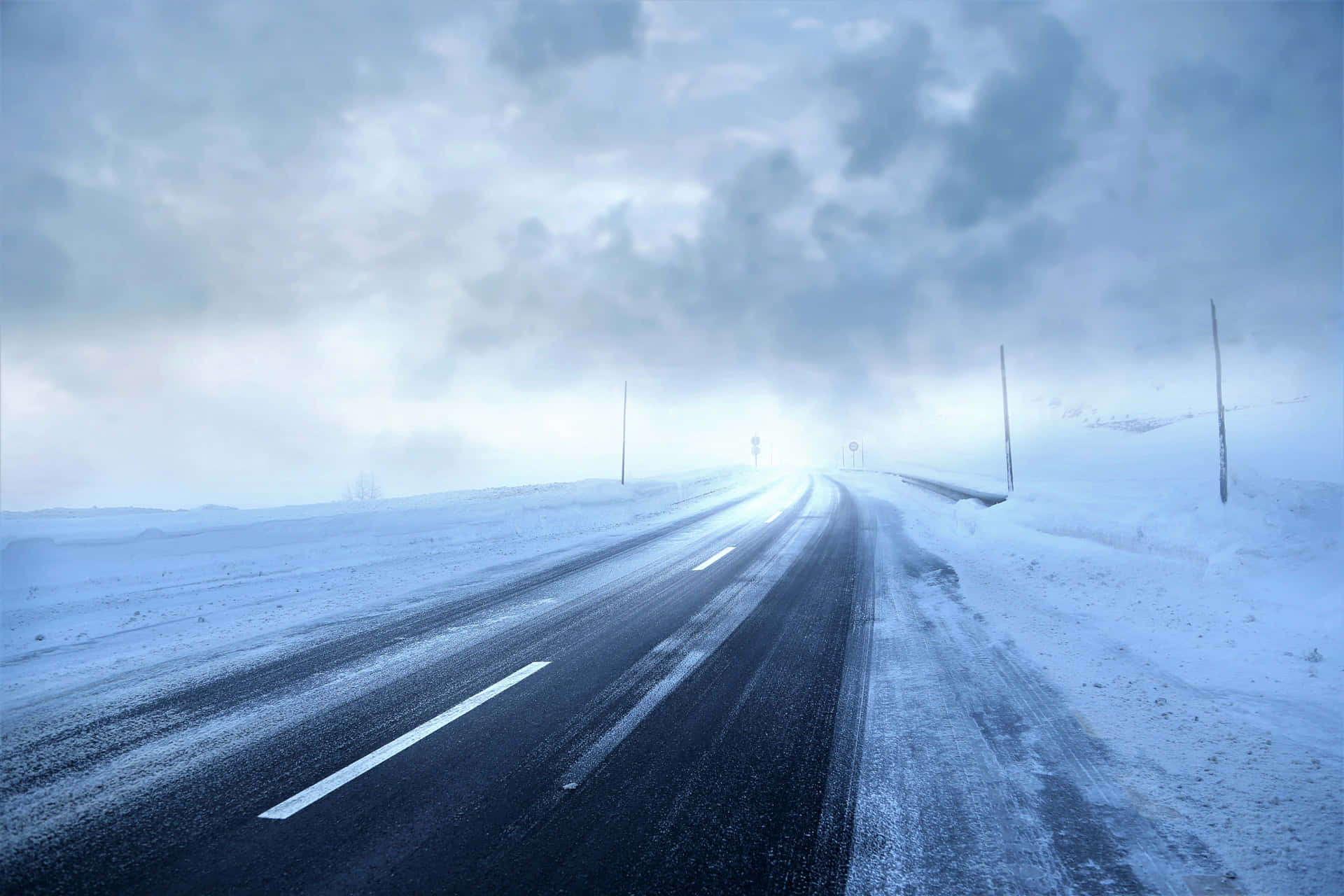 Tempête De Neige Fond d'écran