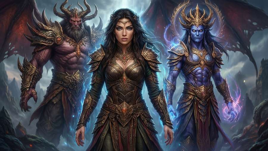 Terra Branford with an esper behind her, mystical bond. — Terra Branford Wallpaper