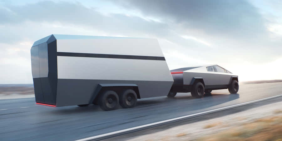 Tesla Cybertruck Bakgrunnsbildet