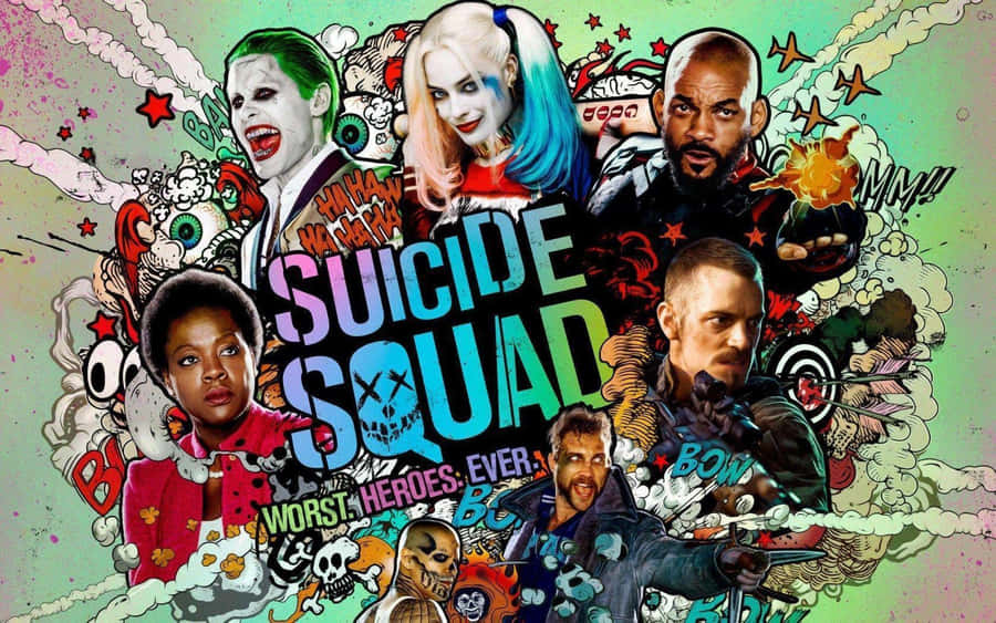 The Suicide Squad Background Wallpaper