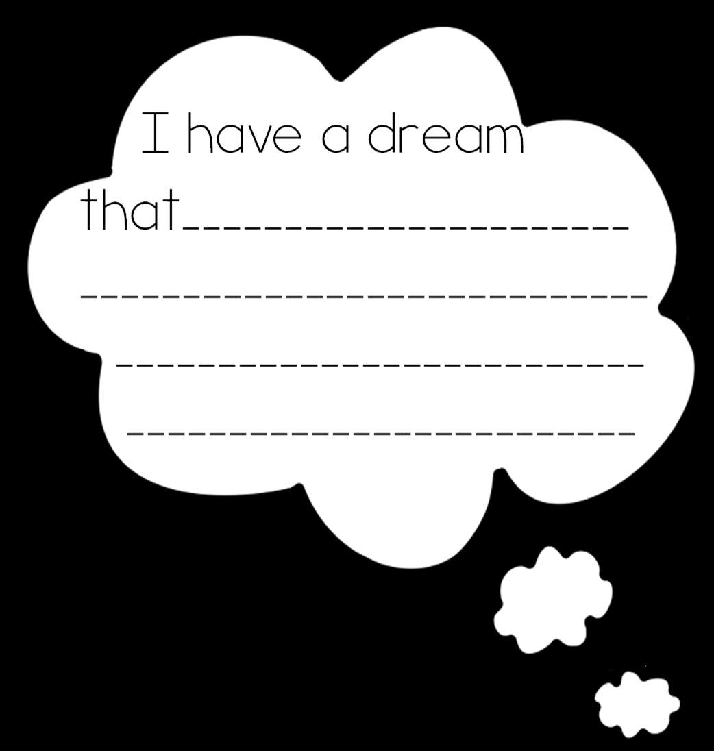 Blank thought bubble with text prompt for writing dreams. — Thought Bubble PNG