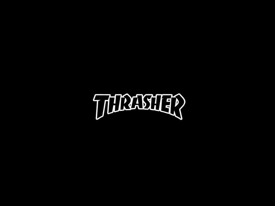 White Thrasher logo on black background — Thrasher Background