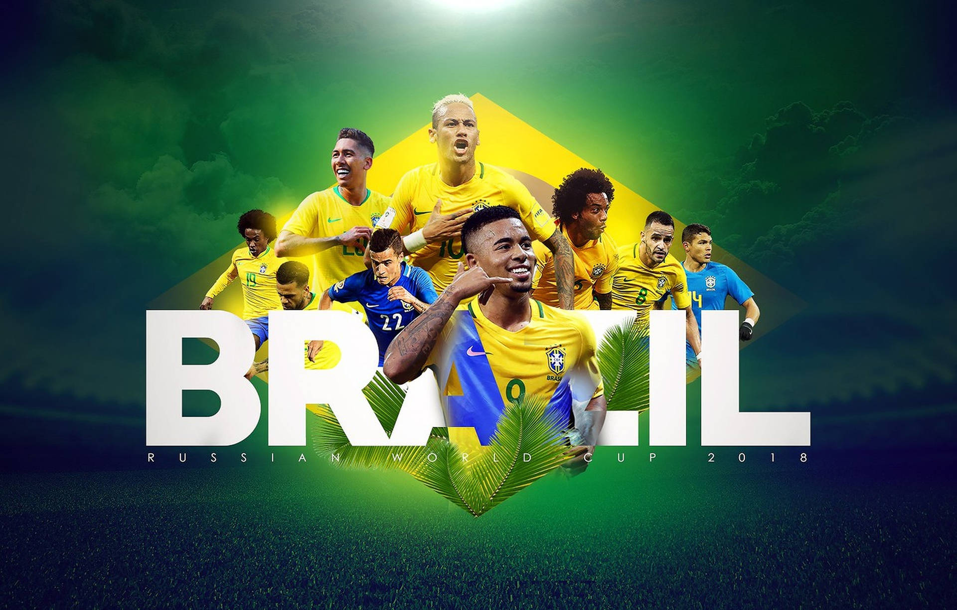 Tim Sepak Bola Nasional Brasil Wallpaper