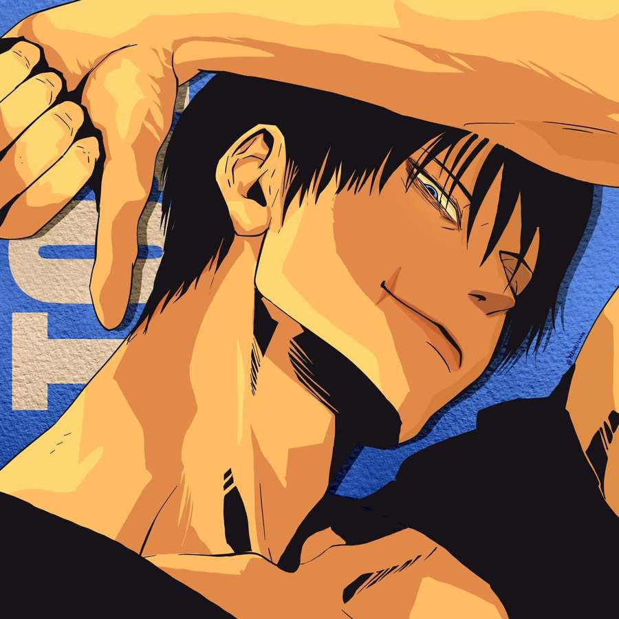 Jugador de baloncesto anime con cabello negro agarrándose la cabeza con determinación. — Toji Pfp Fondos de pantalla