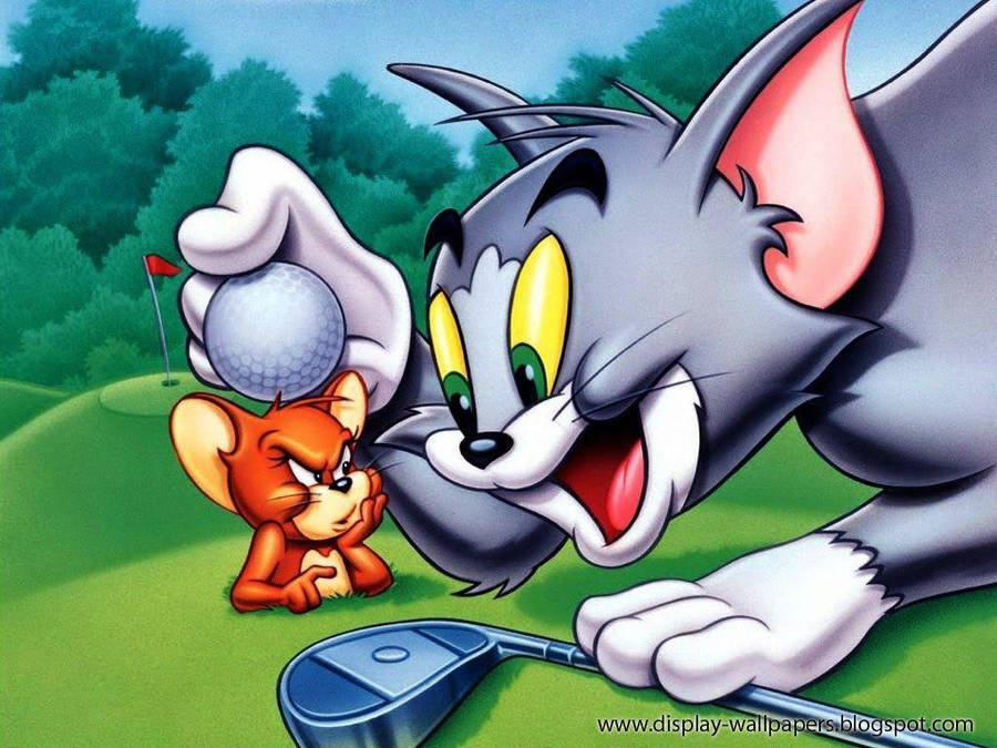 Tom En Jerry Cartoon Achtergrond