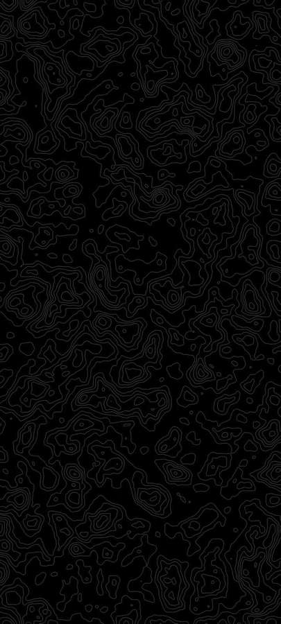 Patrón topográfico abstracto con líneas de contorno blancas sobre fondo negro — Topográfico Negro Fondos de pantalla