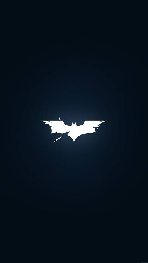 Batman-logotyp lyser i mörkblå gradientbakgrund — Trending bakgrund Bakgrundsbilder